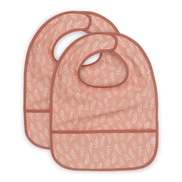 JOLLEIN portikla za bebe Bib Waterproof Meadow Rosewood 2kom 0