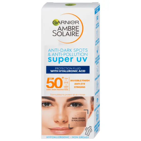 GARNIER Ambre solaire fluid za lice SPF50+ 40ml 0