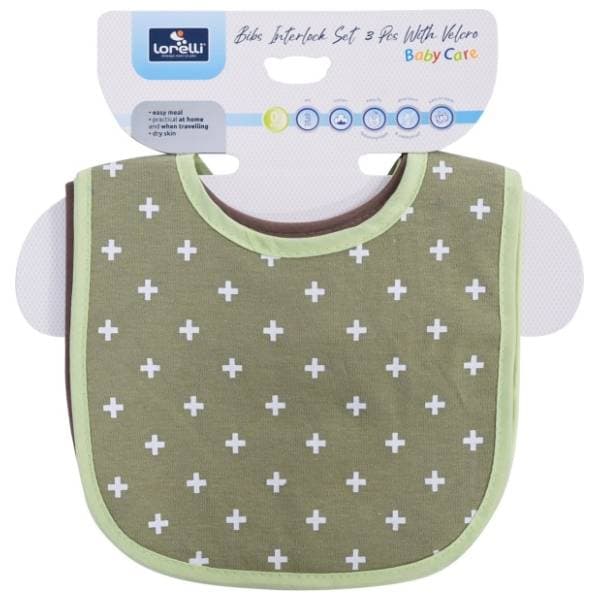 LORELLI portikla za bebe Bibs Interlock Set 3kom 1