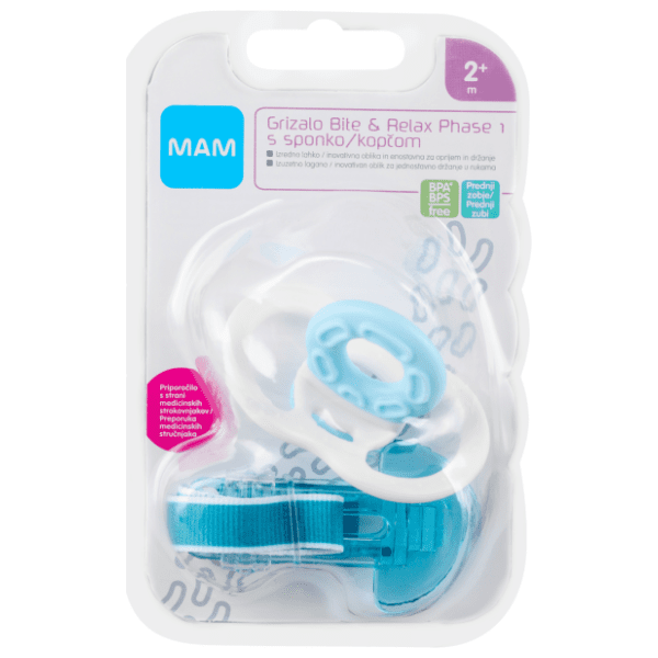 MAM glodalica Bite Relax Phase plava 2