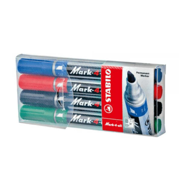 Markeri STABILO permanent 4kom 0