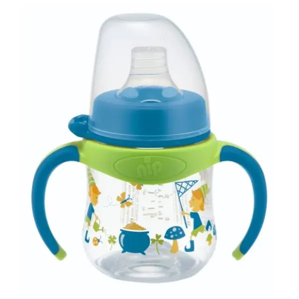 NIP flašica trening sa ručkama 150ml dečaci 0
