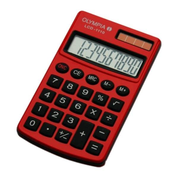 OLYMPIA kalkulator LCD 1110 crvena 0