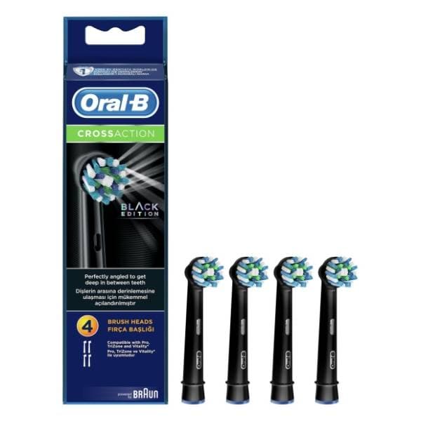 ORAL B refill cross action black zamenska glava za električnu četkicu 4kom 0