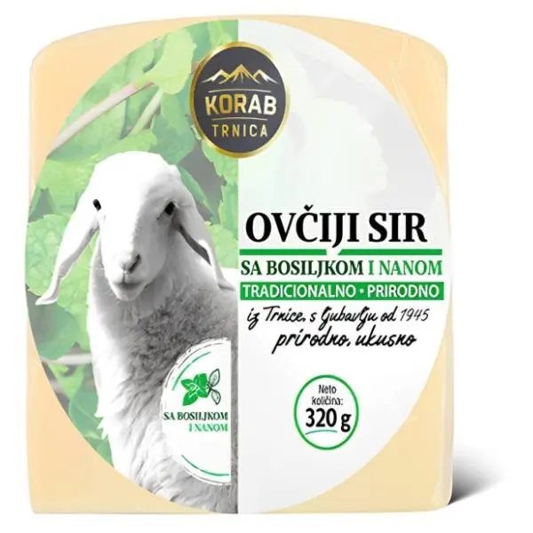 Ovčiji sir nana bosiljak KORAB 320g 0