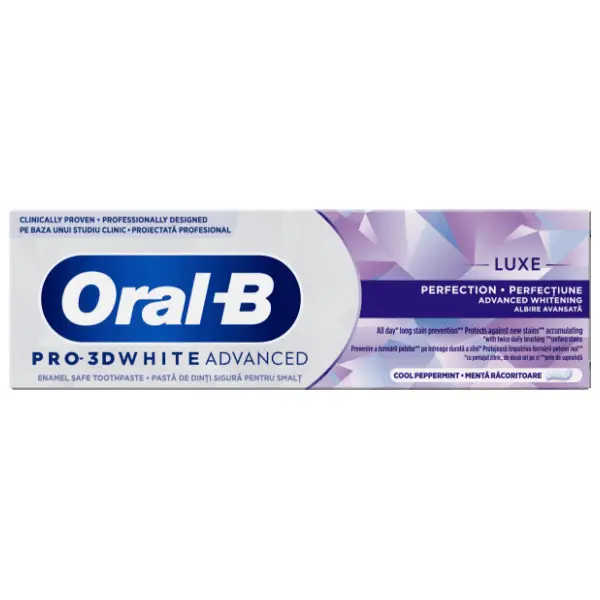 Pasta za zube ORAL B 3D white advanced luxe perfection 75ml 0
