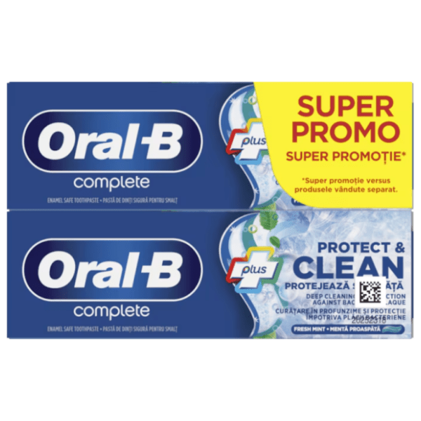 Pasta za zube ORAL B complete protect & clean 2x75ml 0