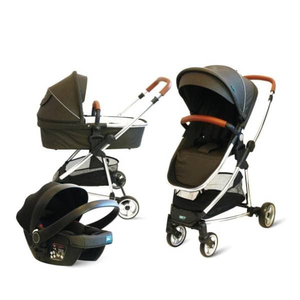 PUERRI kolica za bebe 3 u 1 Prestige grey 0
