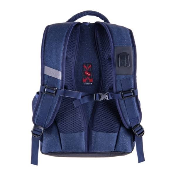 Ranac za školu PULSE Music jeans butterfly 1