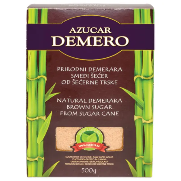 Smeđi šećer DEMERO kutija 500g 0