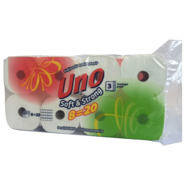 Toalet papir UNO soft & strong 3sloja 8kom 0
