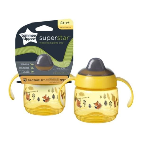 TOMMEE TIPPEE čaša žuta (4m+) 190ml 0