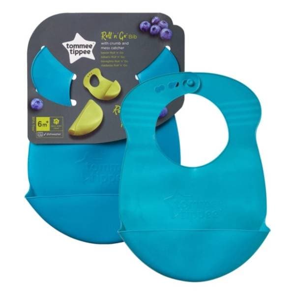 TOMMEE TIPPEE Silikonska portikla sa džepom Roll & Go tirkiz 0