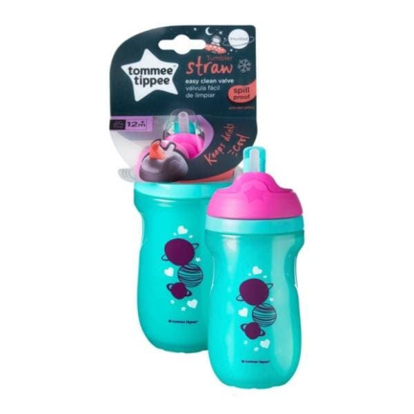 TOMMEE TIPPEE šolja Straw Cup (12m+) 260ml tirkizna 0