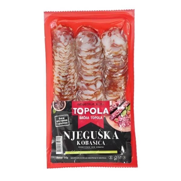 TOPOLA Njeguška kobasica slajs 80g 0