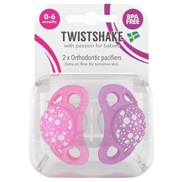TWISTSHAKE cucla (0-6m) pastel pink purple 2kom 1