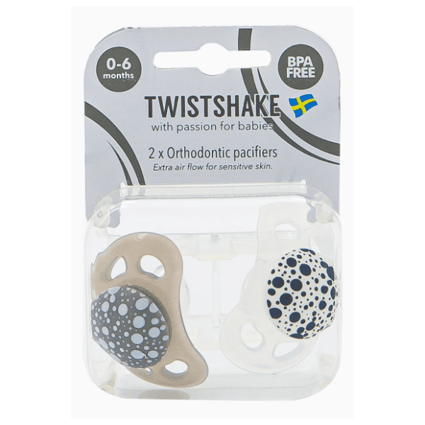 TWISTSHAKE varalica (0-6m) grey white 2kom 1