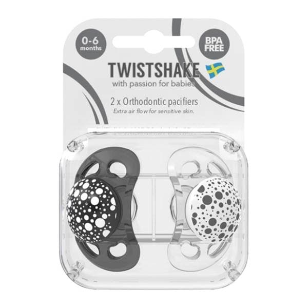 TWISTSHAKE varalica (0-6m) black white 2kom 1