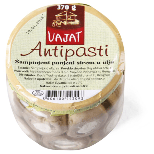 Šampinjoni VAJAT sa sirom u ulju 370g 0