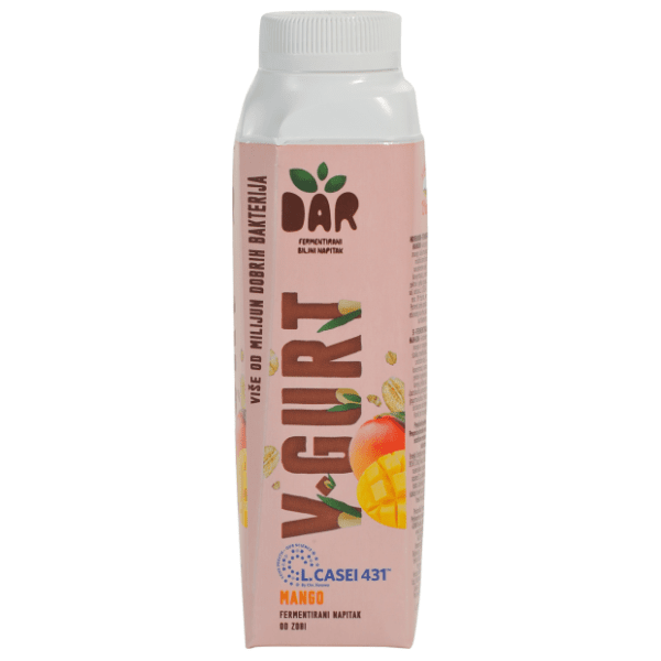 Veganski voćni jogurt DAR V-gurt mango 330g 0