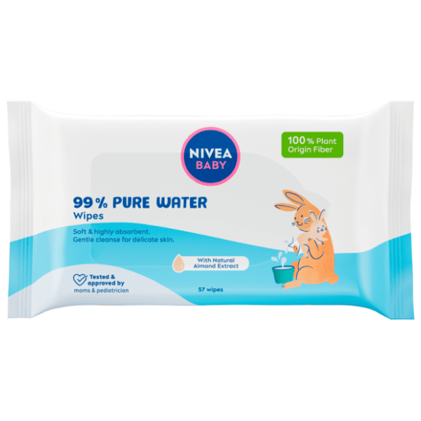 Vlažne maramice NIVEA Baby 99% pure water 57kom 0