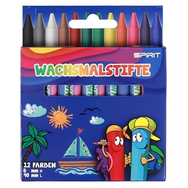 Voštane boje SPIRIT više boja 12kom 0