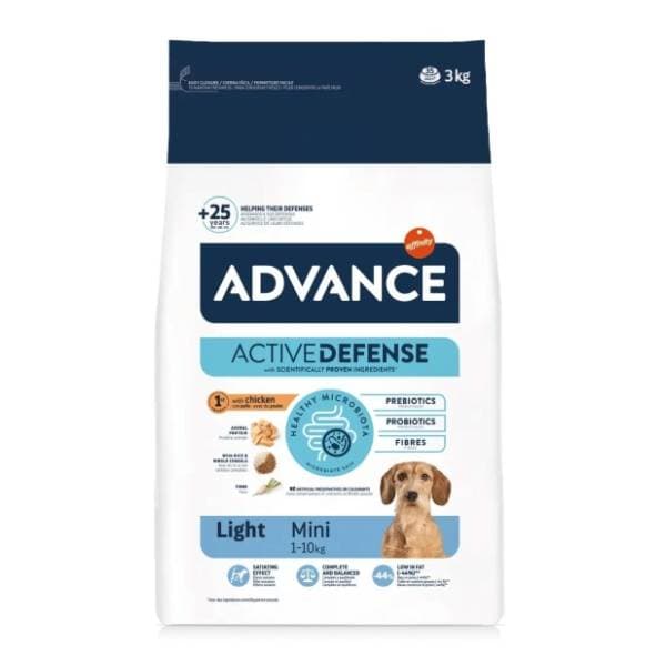 ADVANCE Mini adult light hrana za pse piletina 1,5kg 0