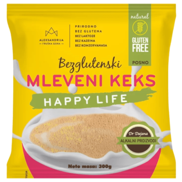 ALEKSANDRIJA IN bezglutenski mleveni keks happy life 300g 0