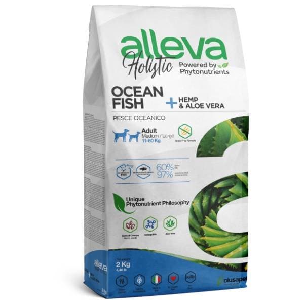 ALLEVA Holistic medium&maxi hrana za pse okeanska riba 2kg 0