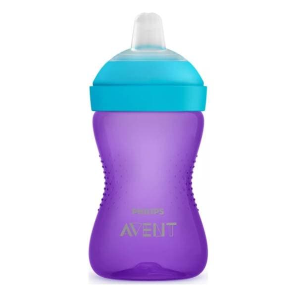 AVENT šolja sa mekanim kljunom 300ml ljubičasta 0