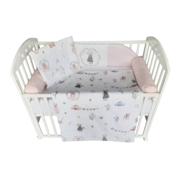 BABY TEXTIL posteljina za bebe Retro mede 80 x 120 cm roze 0