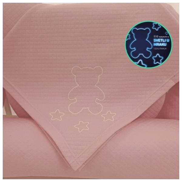 BABY TEXTIL prekrivač Pepito 80 x 90 cm roze 0