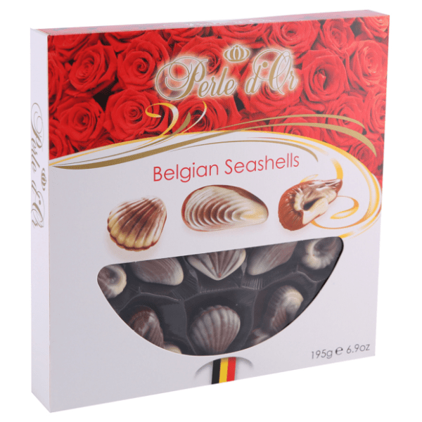 Bombonjera PERLE D'OR školjke 195g 0