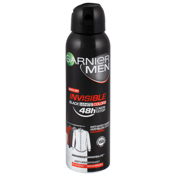 Dezodorans GARNIER Mineral deo men invisible black white and colors 150ml 0