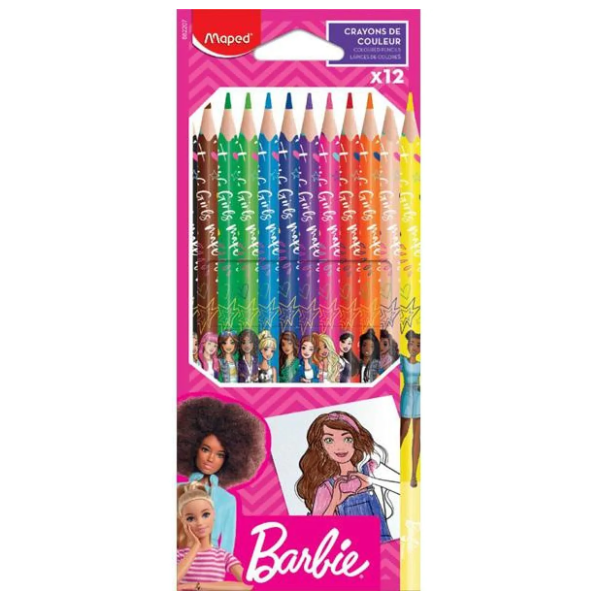 Drvene boje MAPED Barbie 12kom 0