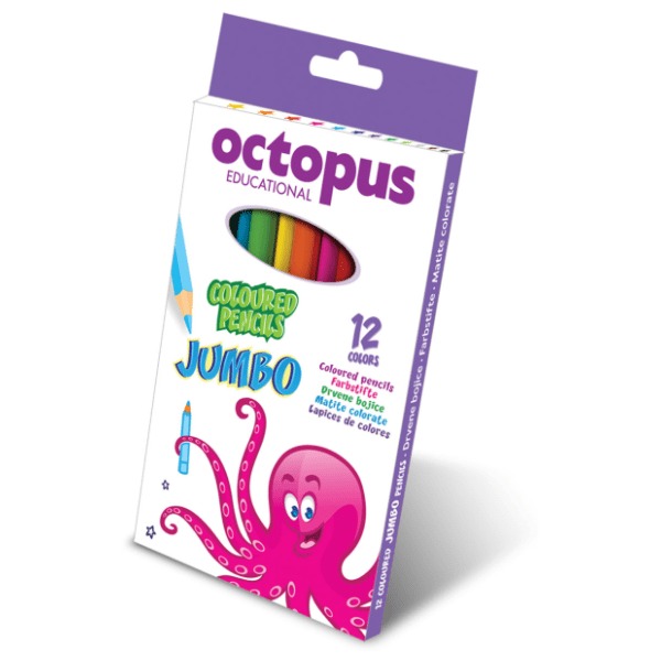 Drvene boje OCTOPUS jumbo 12kom 0
