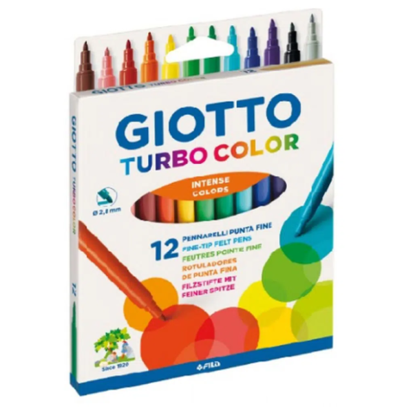 Flomasteri GIOTTO turbo color 12kom 0
