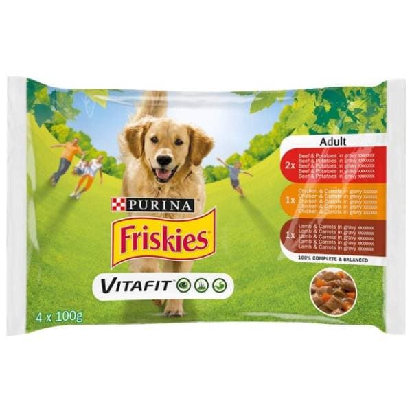 FRISKIES Adult piletina i jagnjetina 4x100g 0