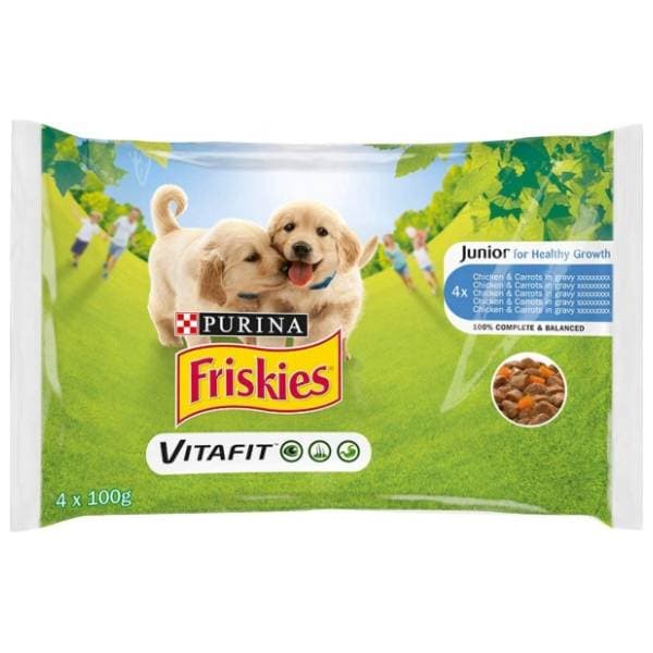 FRISKIES Junior Multipack piletina i šargarepa 4x100g 0