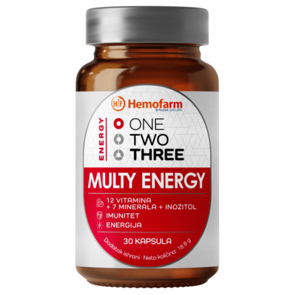 HEMOFARM Vitamin kapsule one two three multy energy 30kom 0
