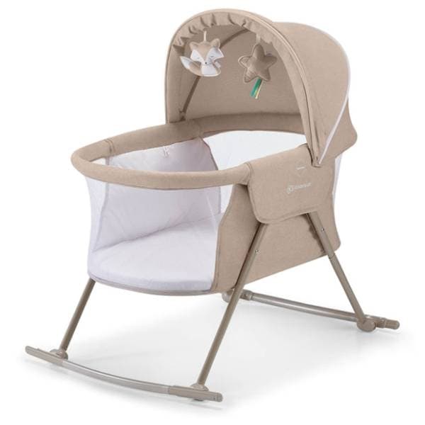 KINDERKRAFT prenosivi krevetac kolevka 3u1 Lovi beige 0