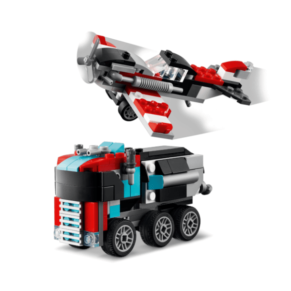 LEGO Creator 3in1 kamion s ravnom platformom i helihopterom 31146 4