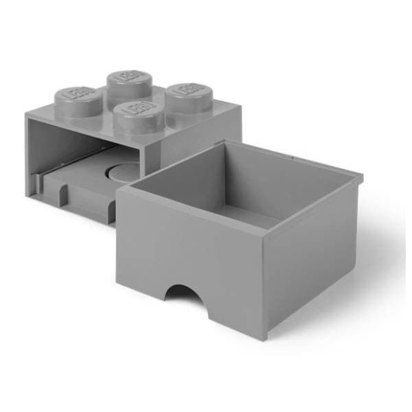 LEGO fioka za odlaganje (4) kameno siva 0