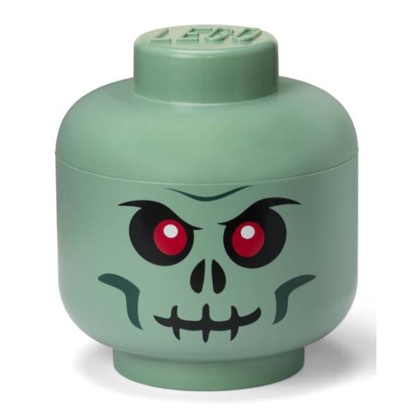 LEGO glava za odlaganje (velika) Zeleni skeleton 0