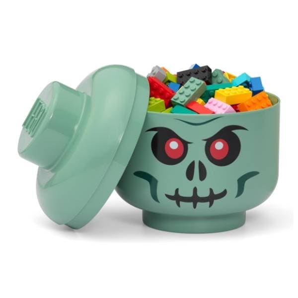 LEGO glava za odlaganje Zeleni skeleton 0