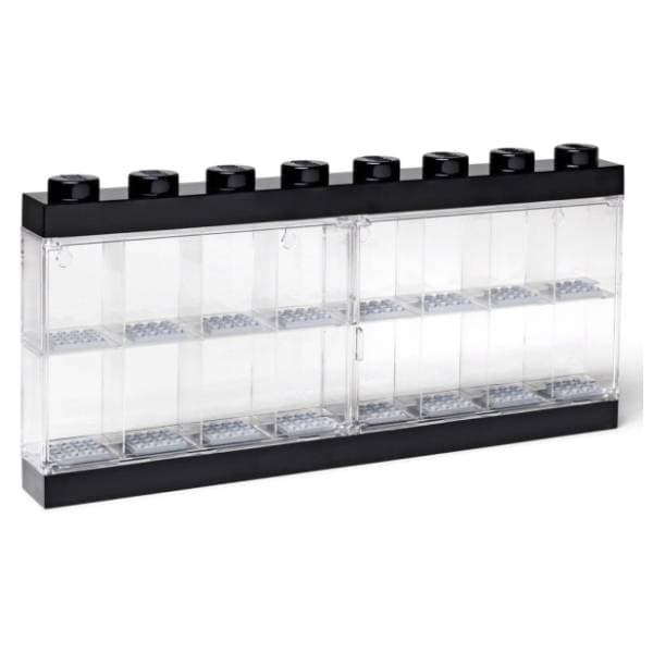 LEGO izložbena polica za 16 minifigura crna 0