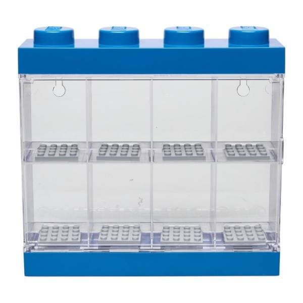 LEGO izložbena polica za 8 minifigura plava 0