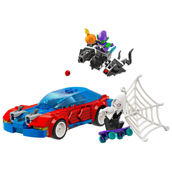 LEGO Marvel Spajdermenov trkački auto i venomizirani Zeleni Goblin 76279 1