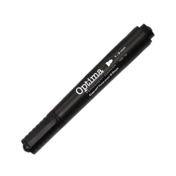 Marker OPTIMA crni obli vrh 1kom 0