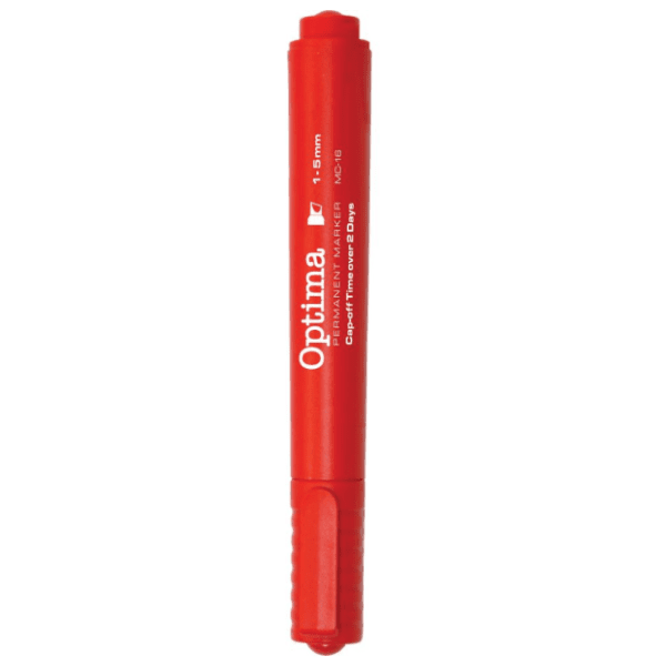 Marker OPTIMA crveni kosi vrh 1kom 0